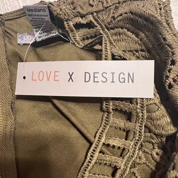 Love X Design Women’s. Elegant Olive Jumpsuit. NWT/ Sz.M - Picture 6 of 14